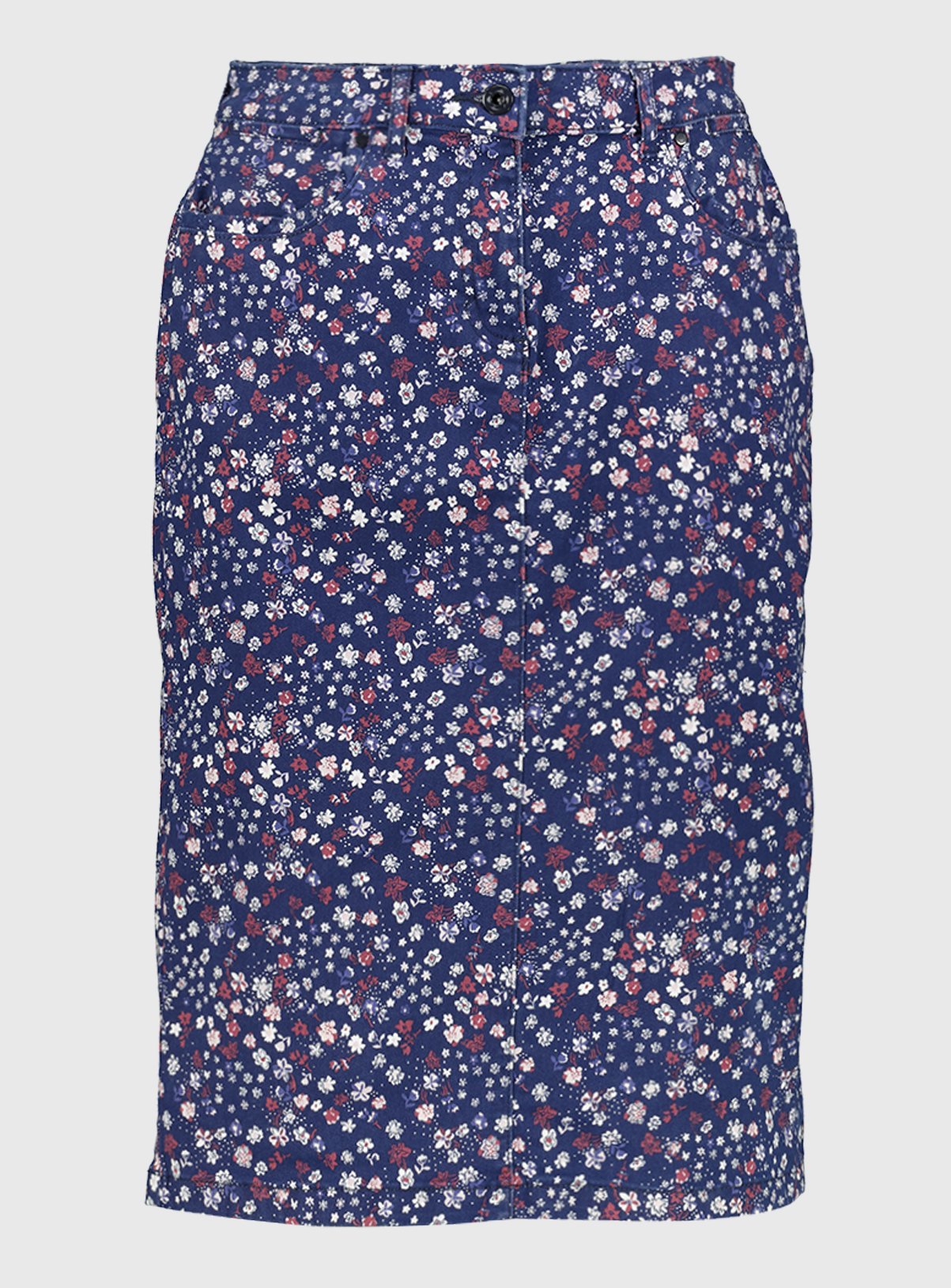 Ditsy Floral Print Twill Skirt Review