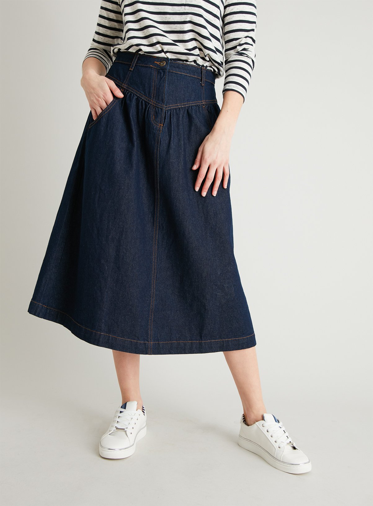 sainsbury denim skirt