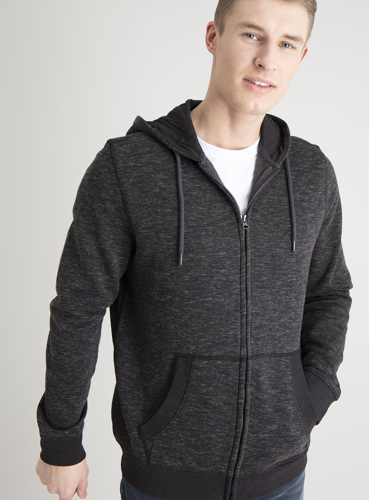 charcoal grey hoodie mens