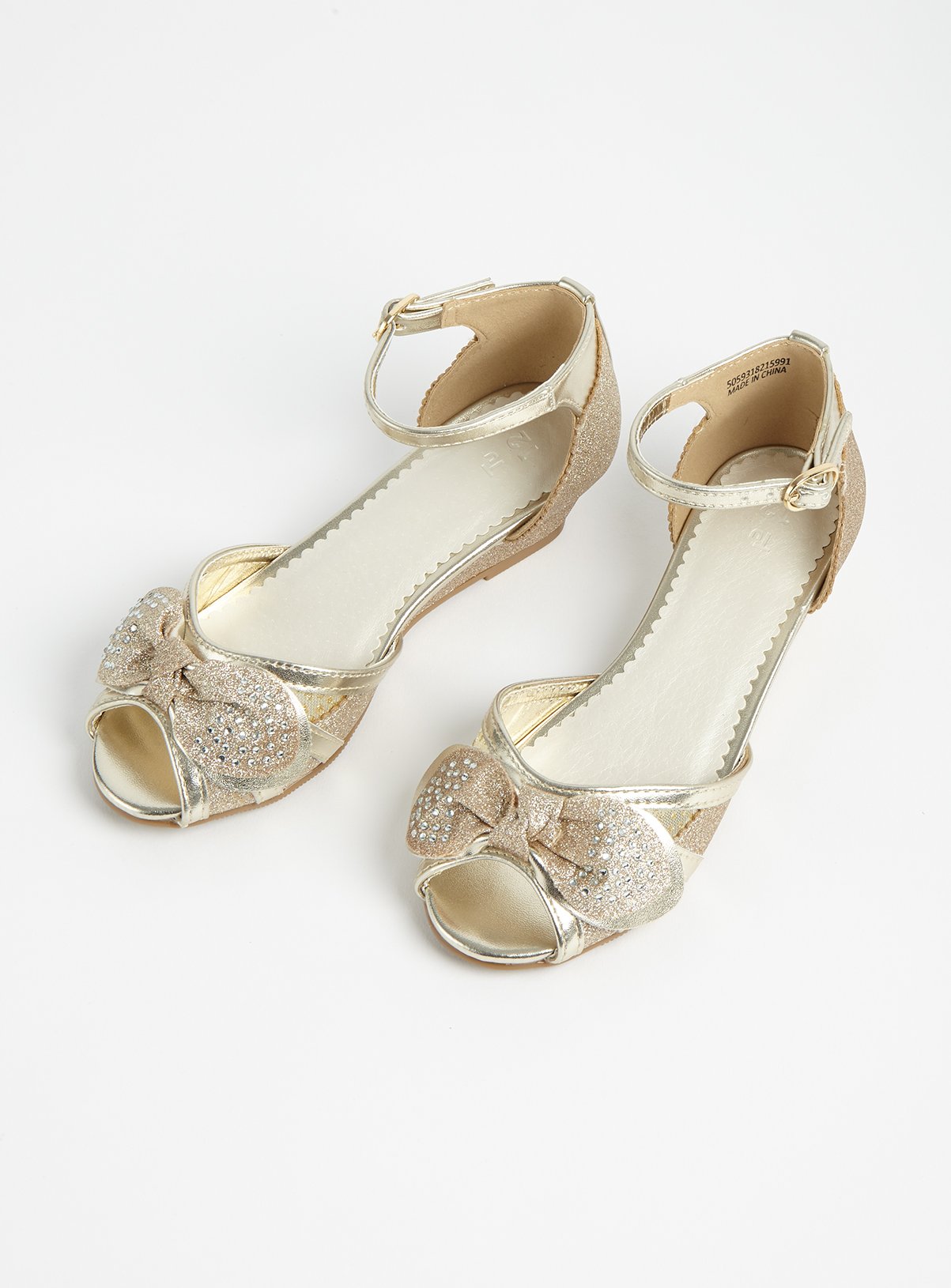 gold infant sandals