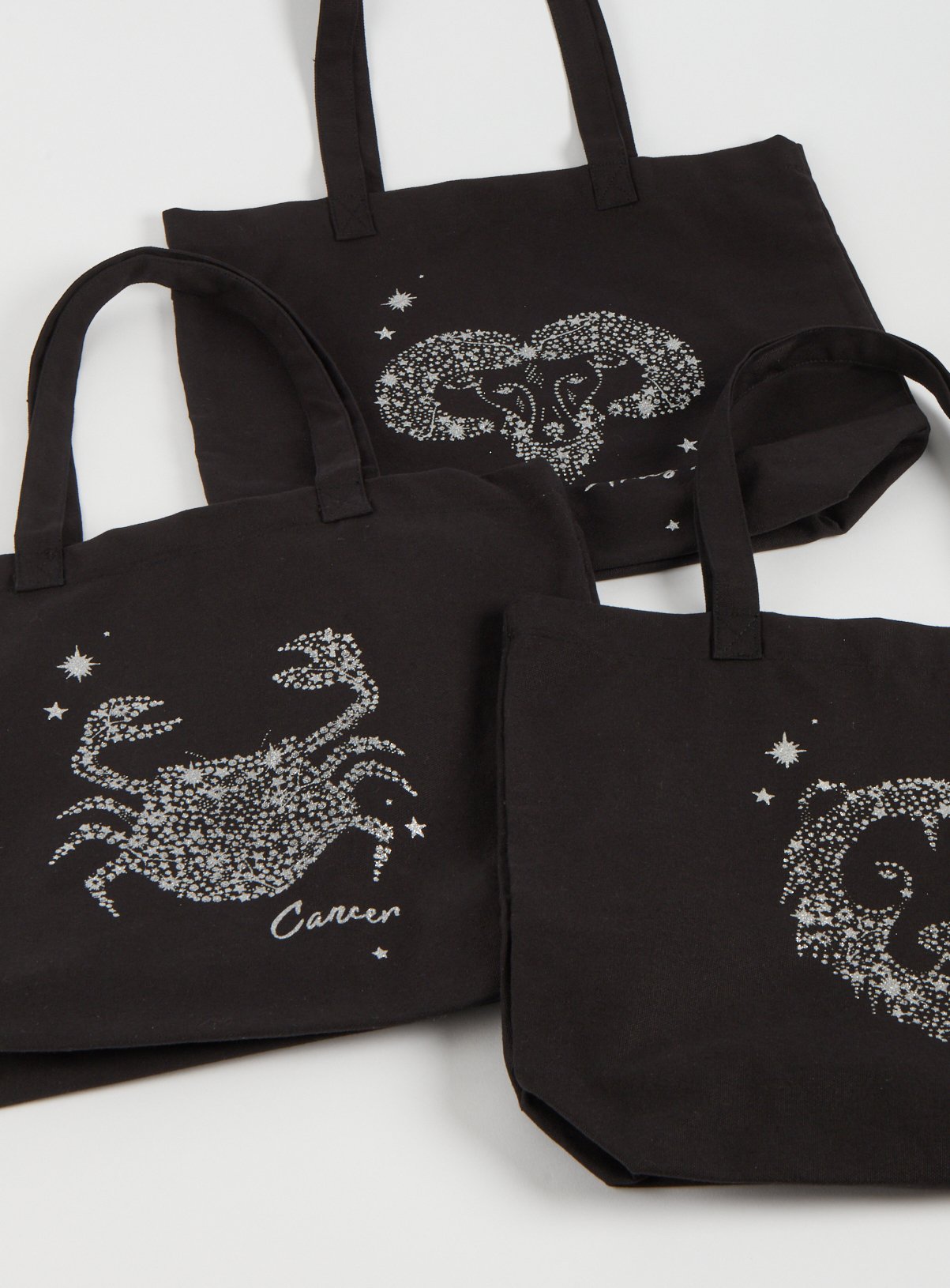 Black Glitter Star Sign Canvas Bag Review