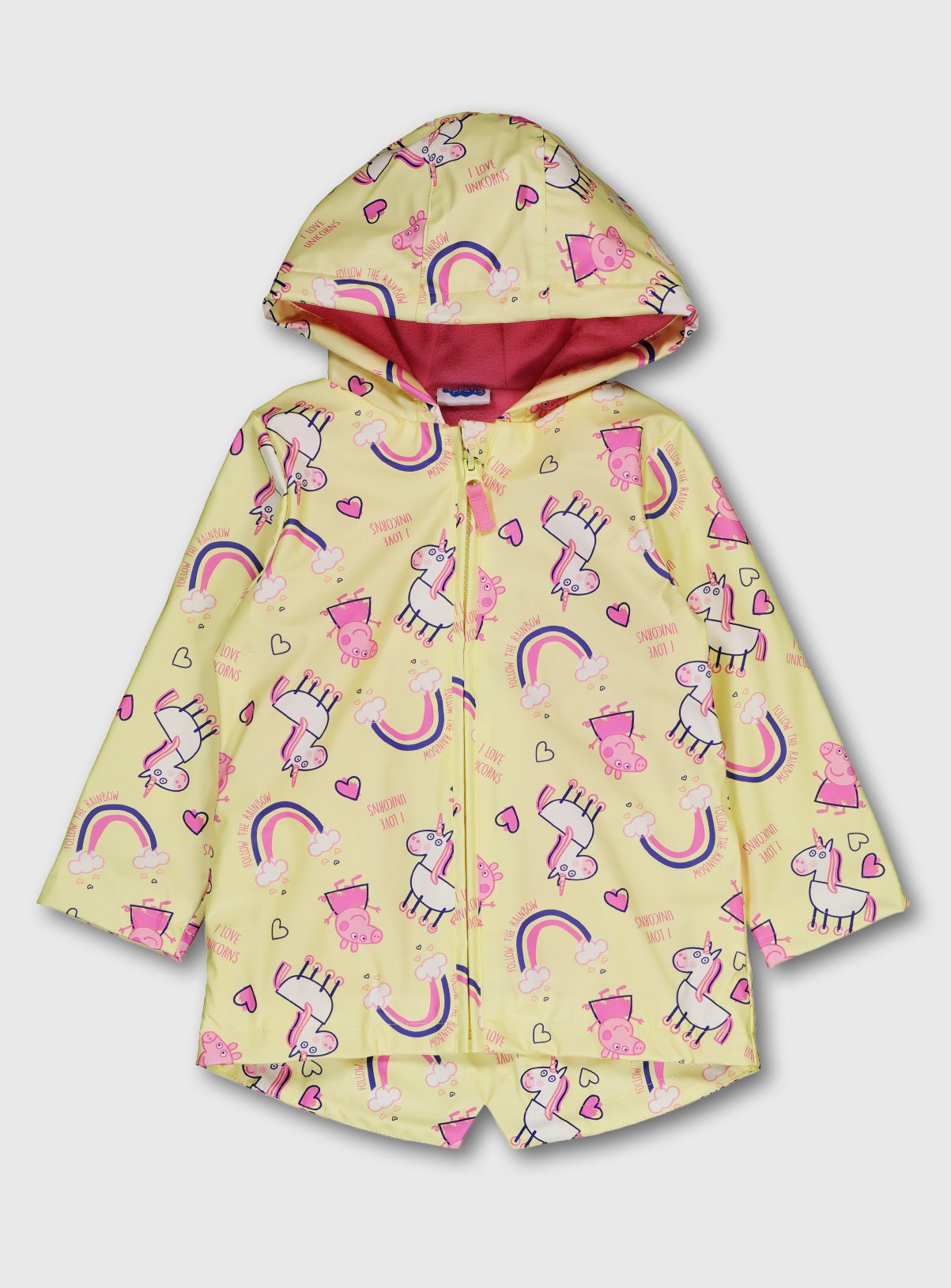 Peppa Pig Yellow Fleece Lined Raincoat Review