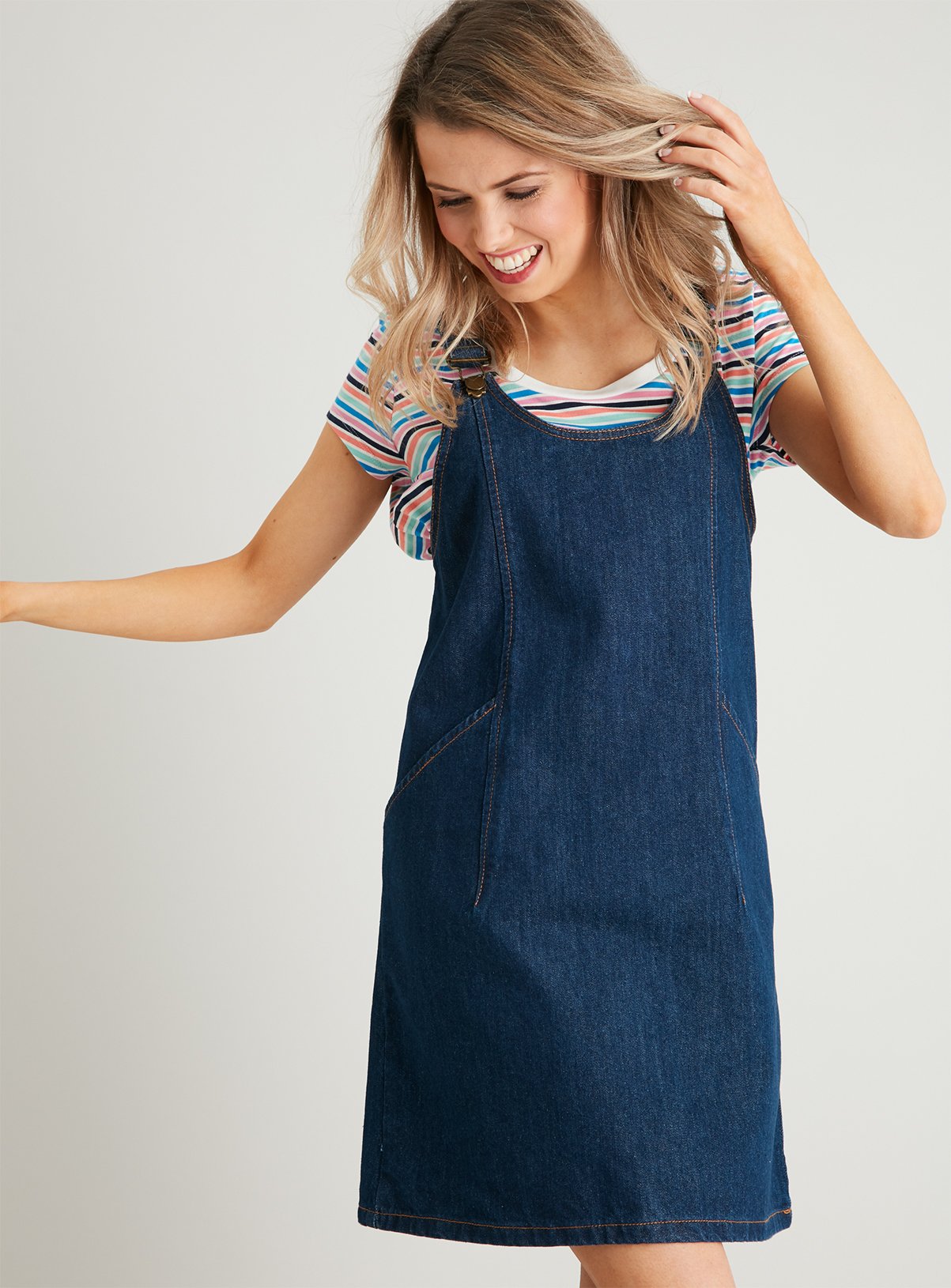 petite pinafore jumpsuit