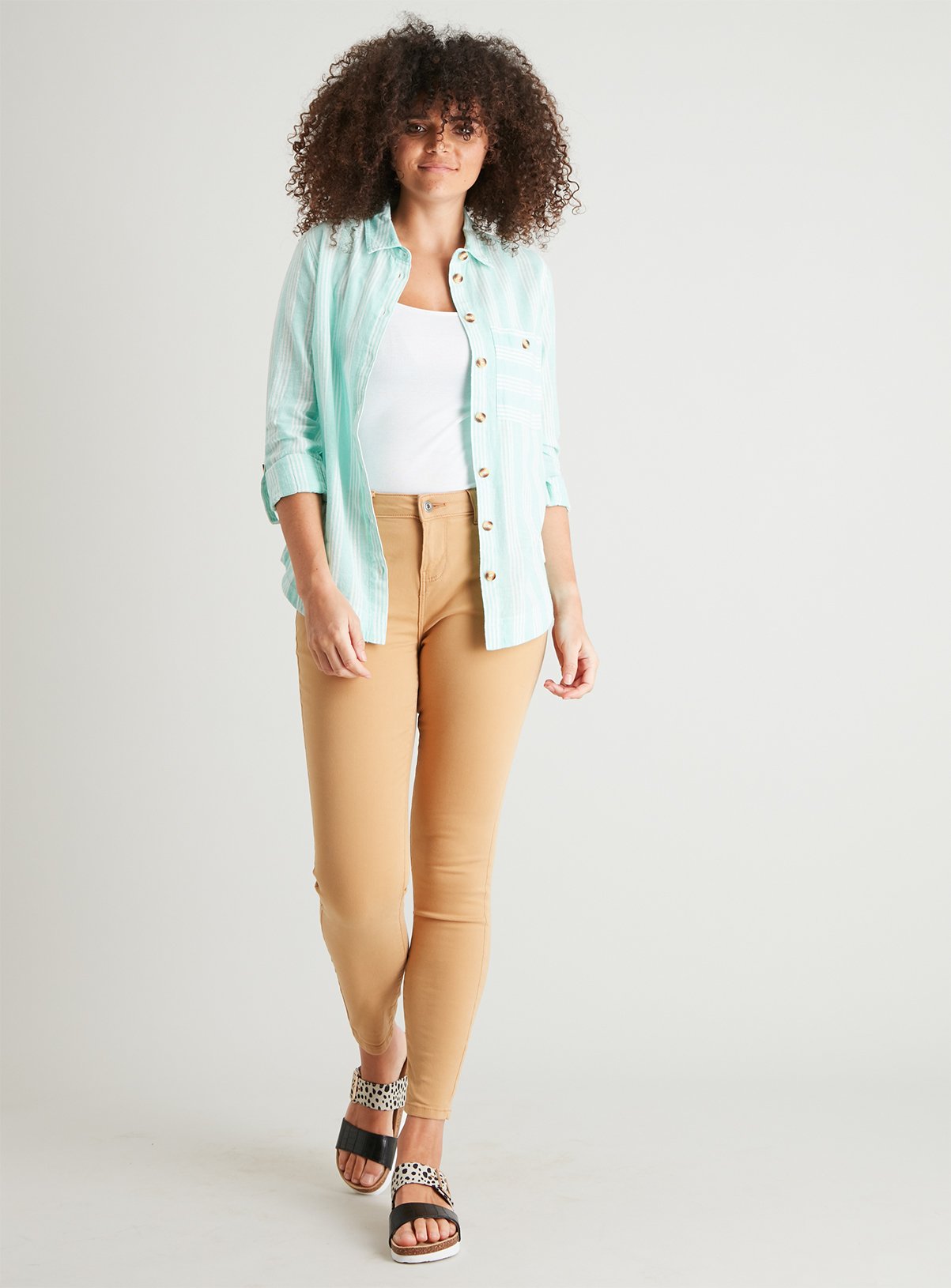 Mint Green Deckchair Stripe Shirt With Linen Review