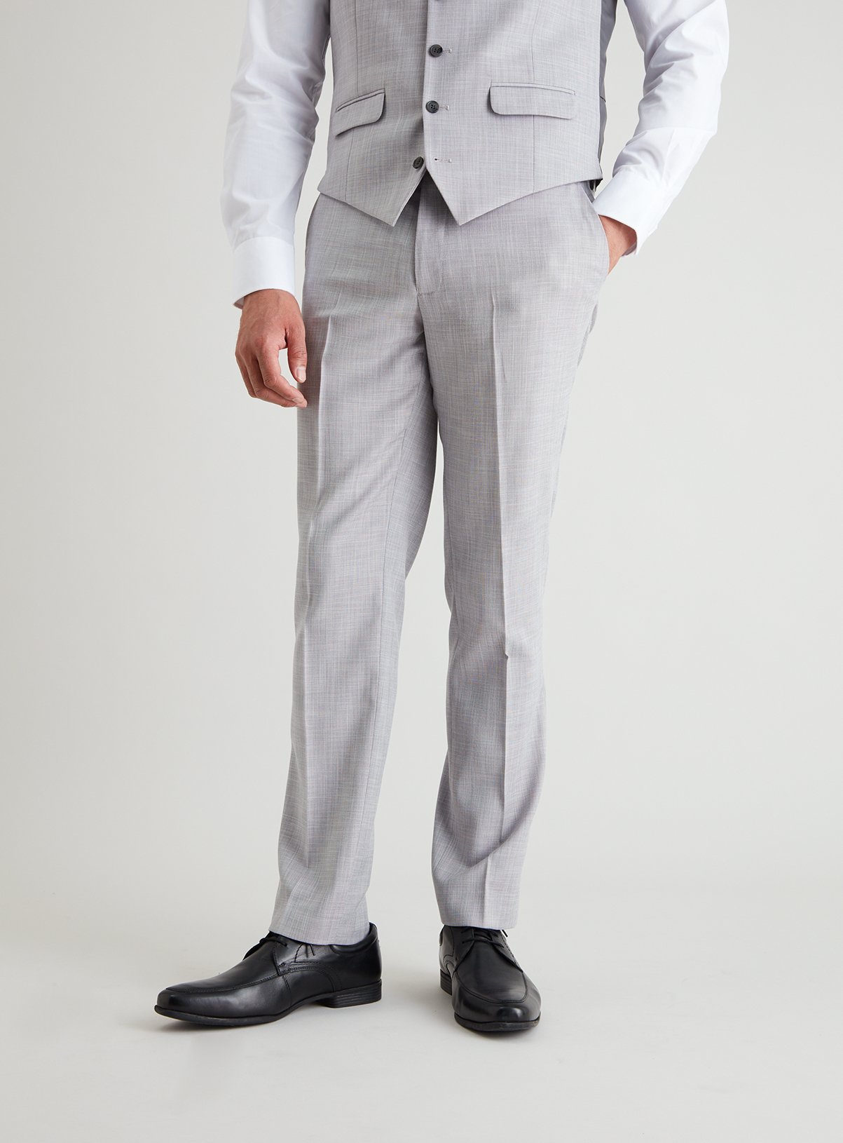 Pale Grey Slim Fit Wedding Suit Trouser Review