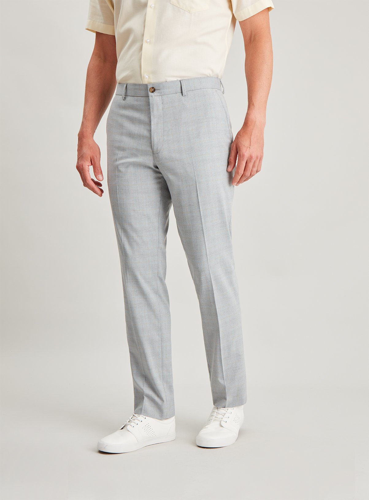 Grey Check Slim Fit Trousers Review