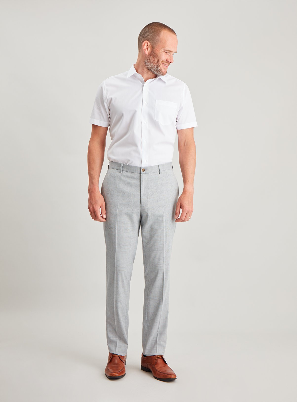 Grey Check Slim Fit Trousers Review