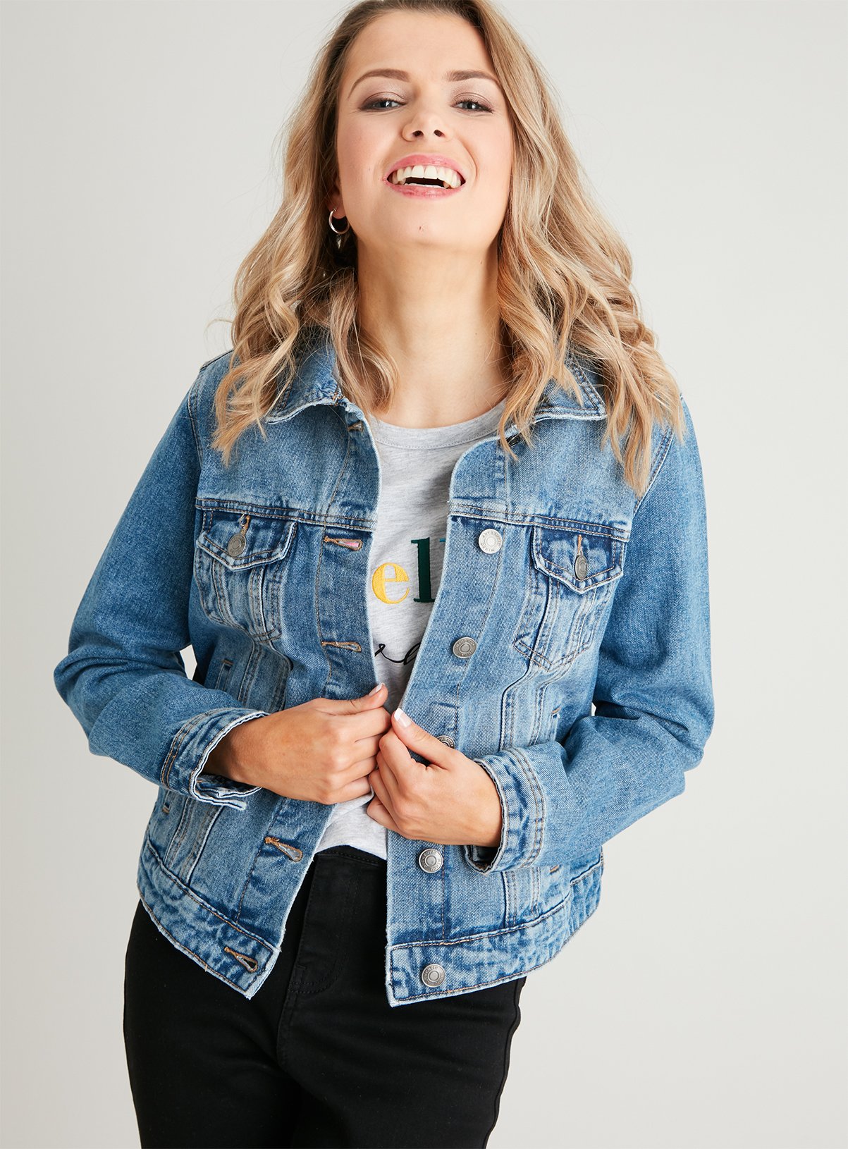 PETITE Blue Denim Jacket Review