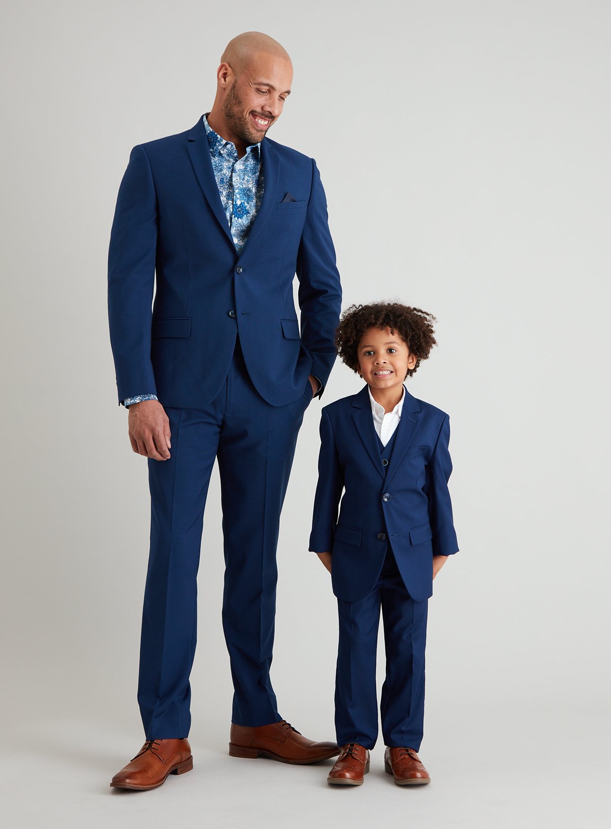 Blue Textured Slim Fit Suit Jacket Review