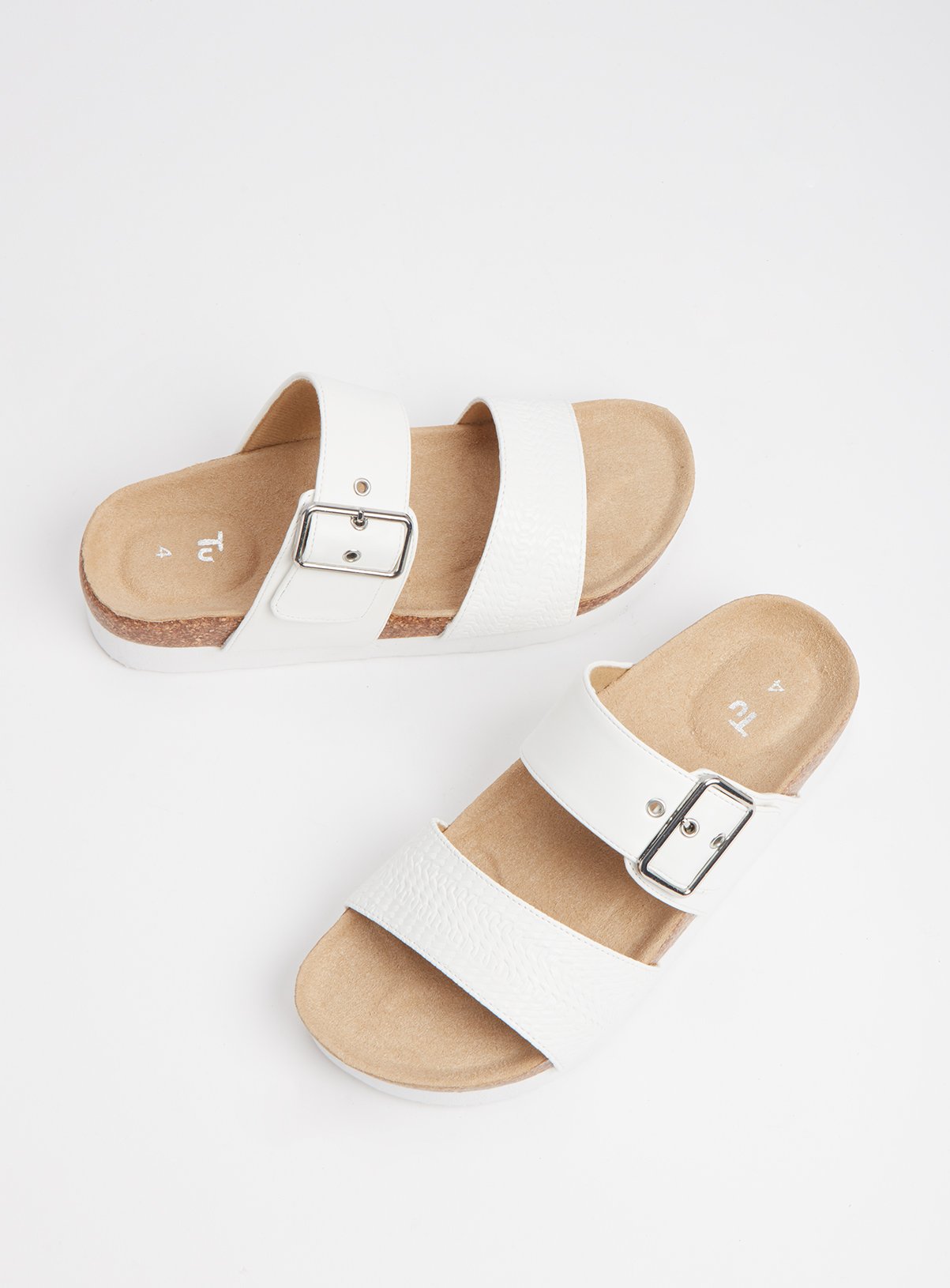 White & Cork Double Strap Sandals Review