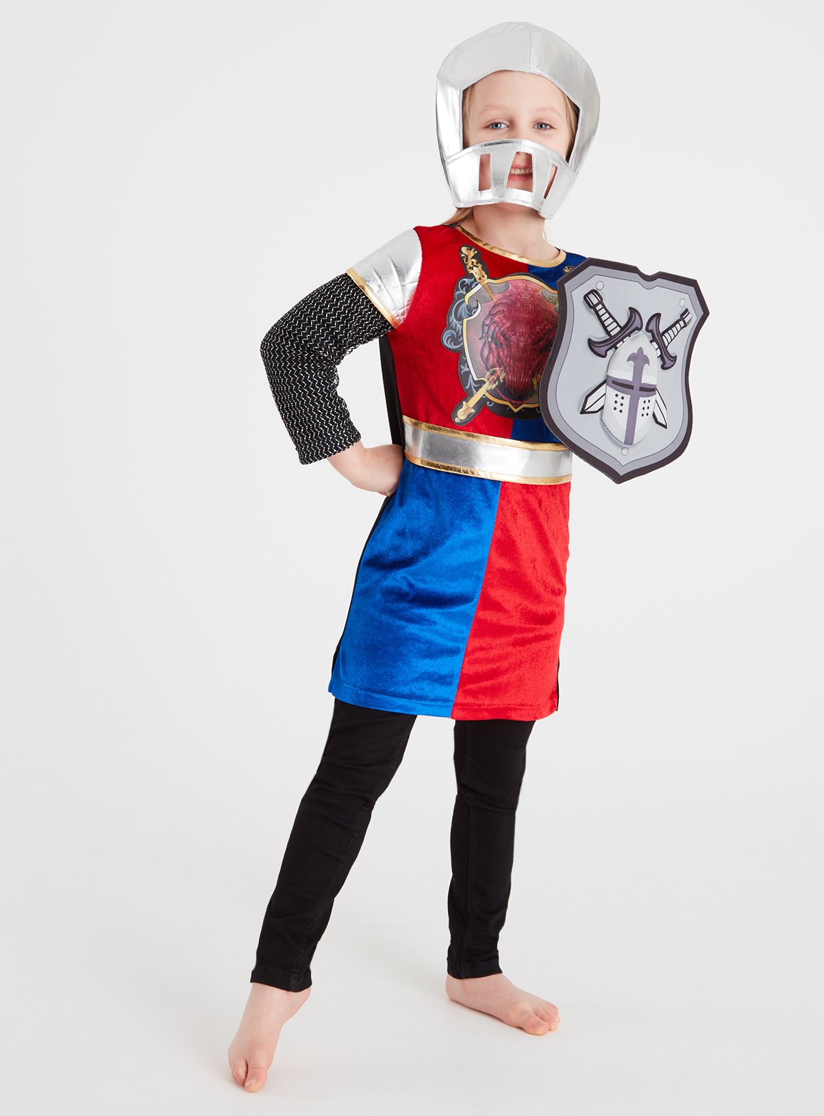 Multicoloured Medieval Knight Costume Review