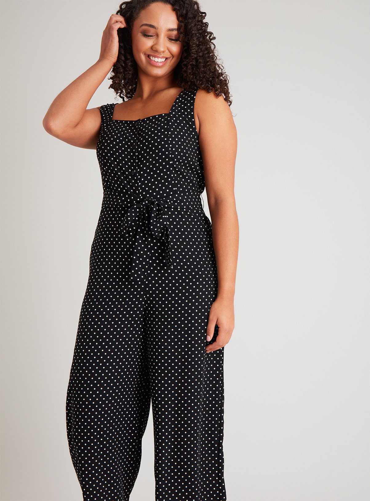 dot jumpsuit