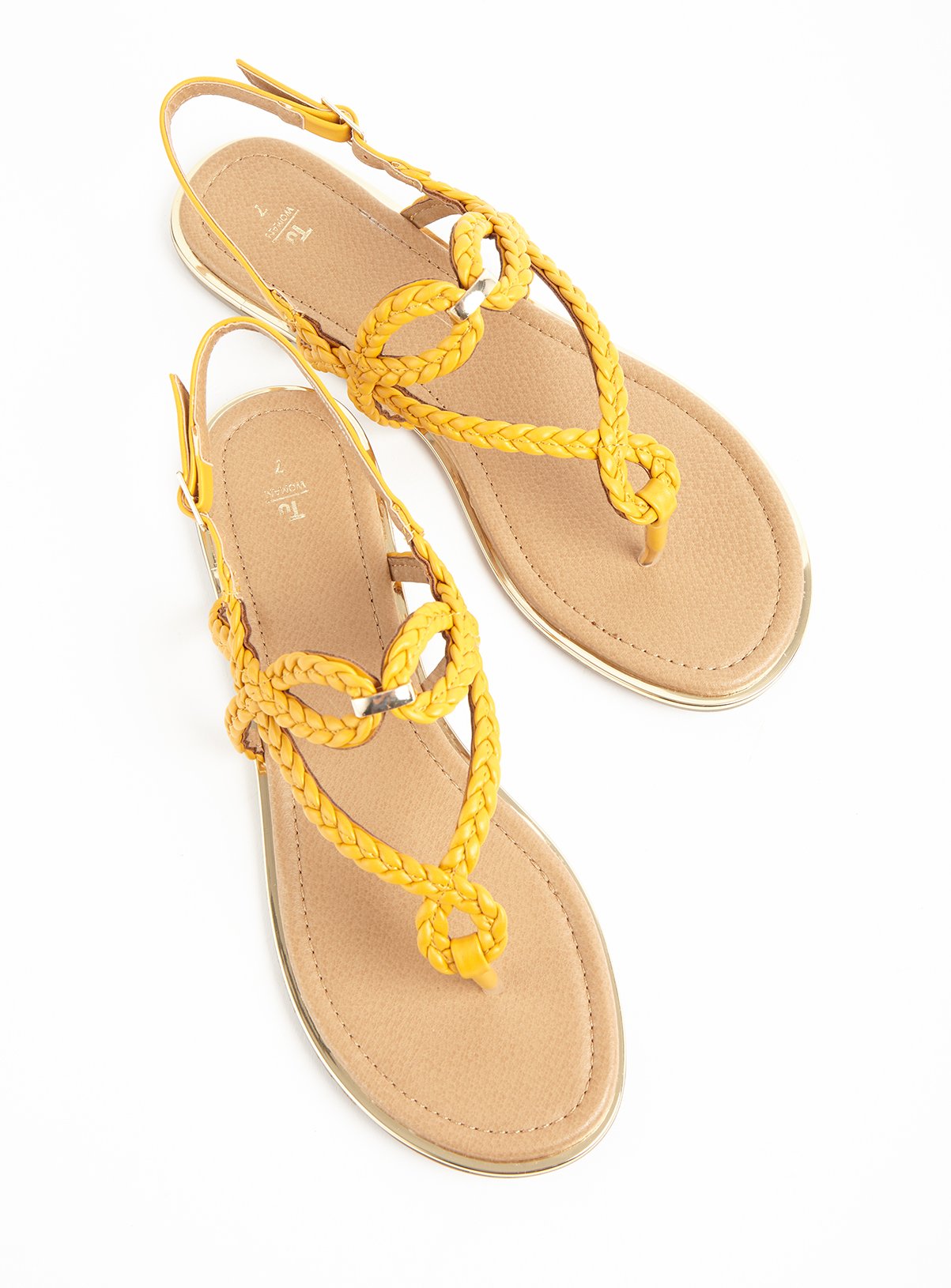 Yellow Cross Over Plait Sandals Review