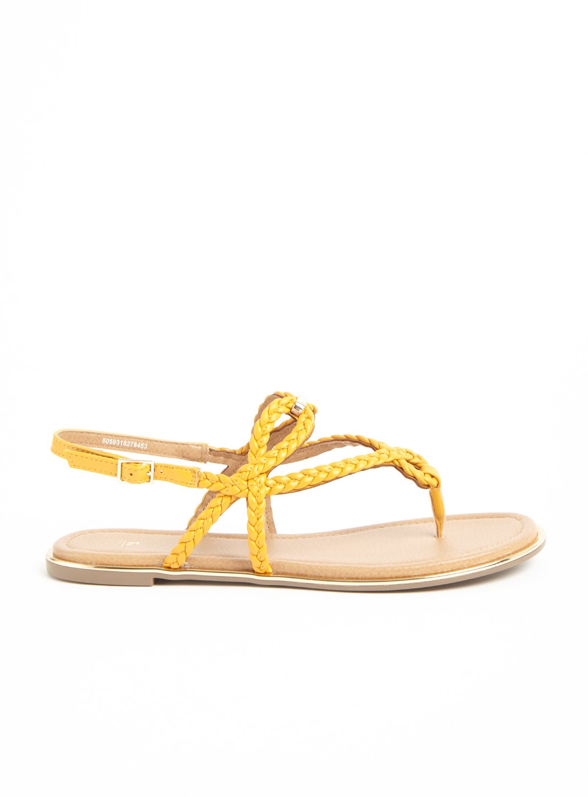 Yellow Cross Over Plait Sandals Review