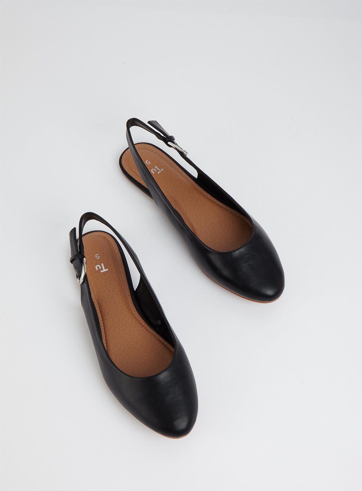 black slingbacks