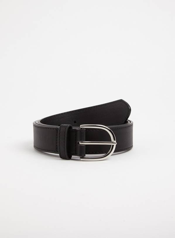 Buy Black Faux Leather Belt - XL | Belts | Argos