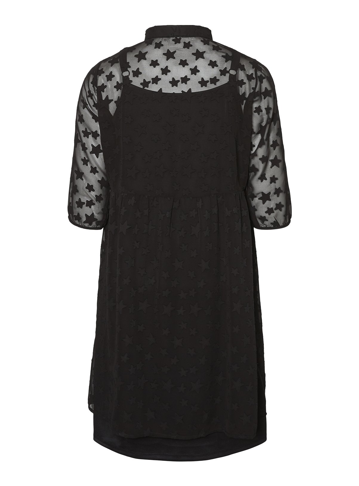 JUNAROSE Black Star Cut Pattern Velvet Dress Review