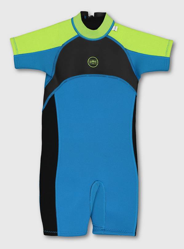 Blue Short Wetsuit - 9-10 years