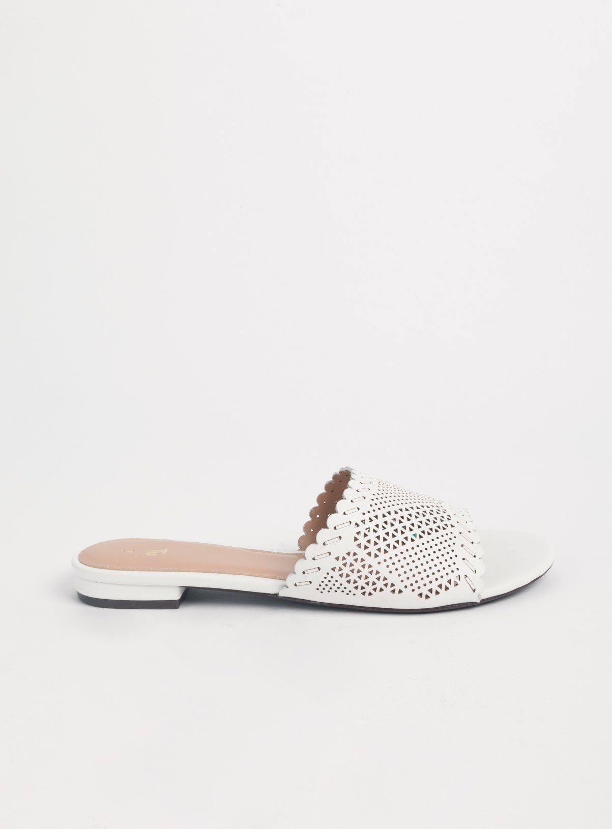 White Laser Cut Mule Sandals Review