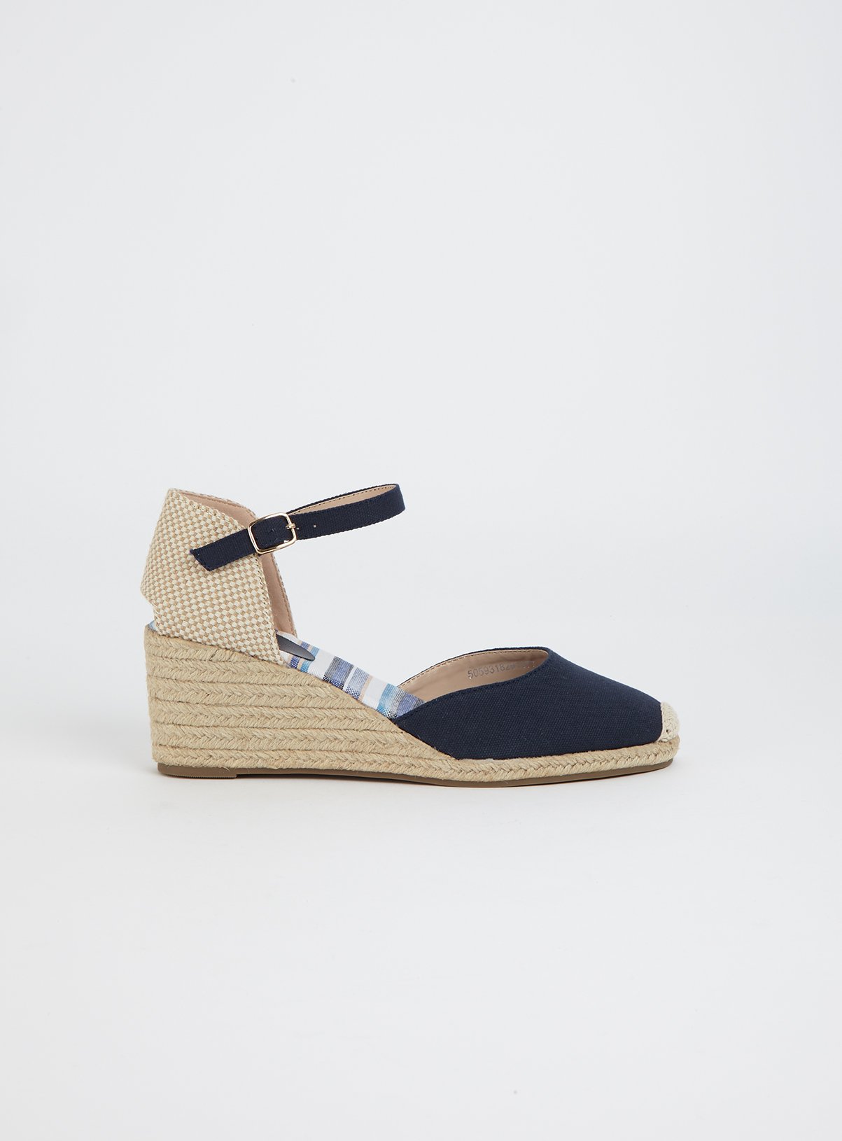 Navy Canvas Closed Toe Wedge Sandals Reviews - Updated April 2023