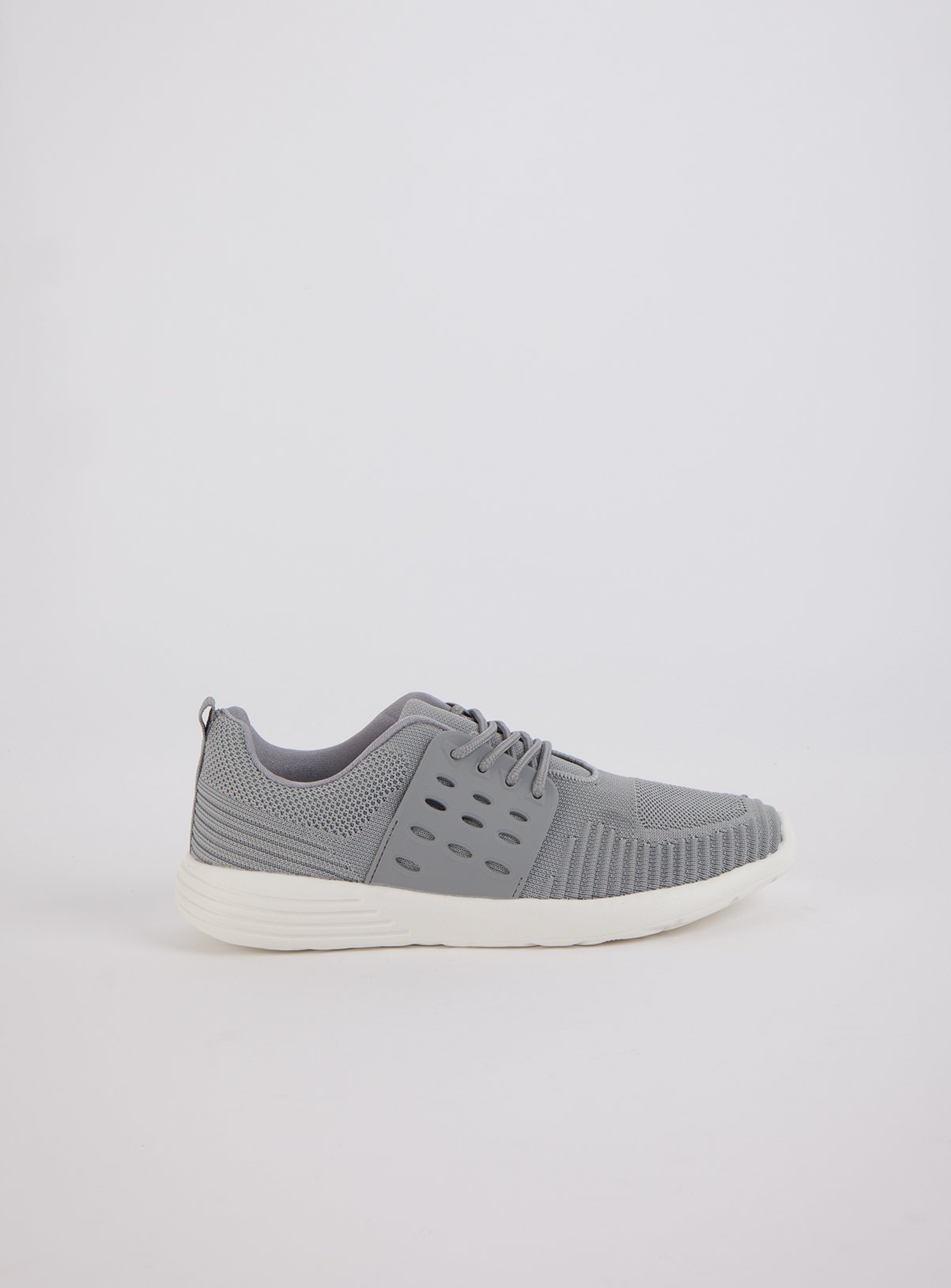 Grey Knitted Lace Up Trainers Review