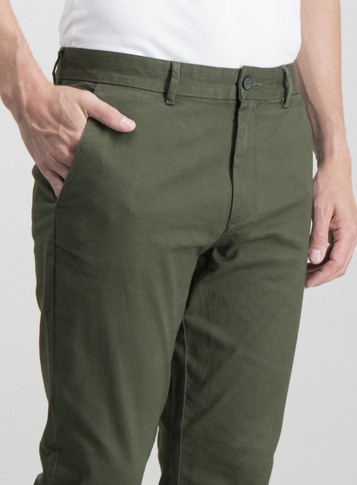 Khaki Slim Fit Chinos With Stretch Review