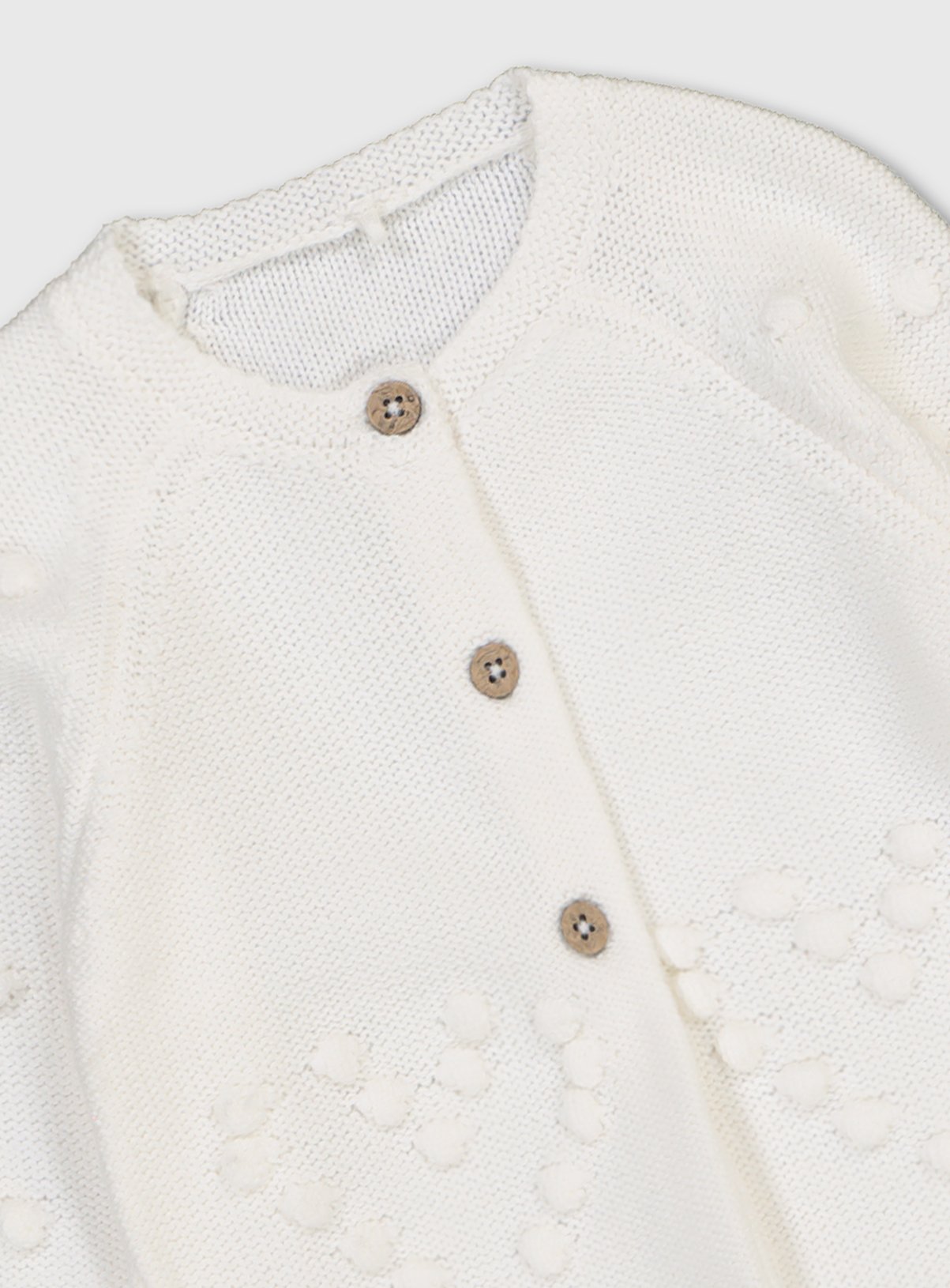 Cream Heart Bobble Knitted Cardigan Review