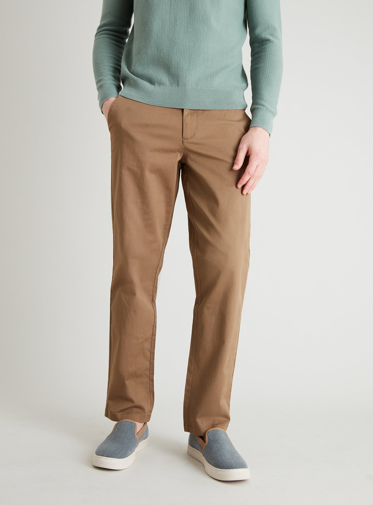 Mole Beige Straight Leg Chinos With Stretch Review