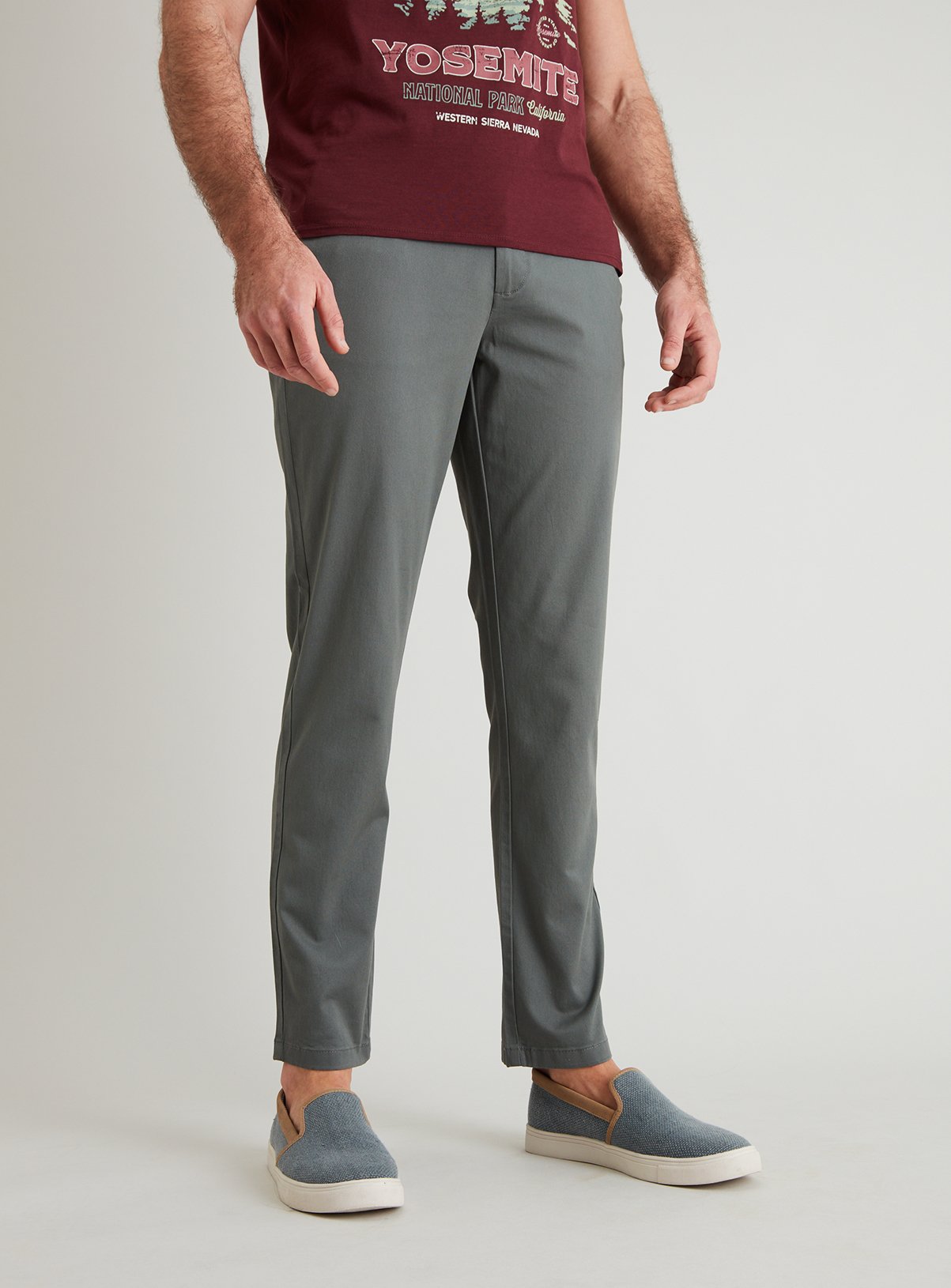 Sage Green Slim Fit Chinos With Stretch Review