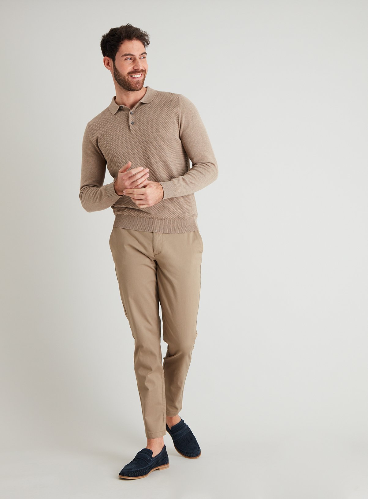 stone slim fit chinos