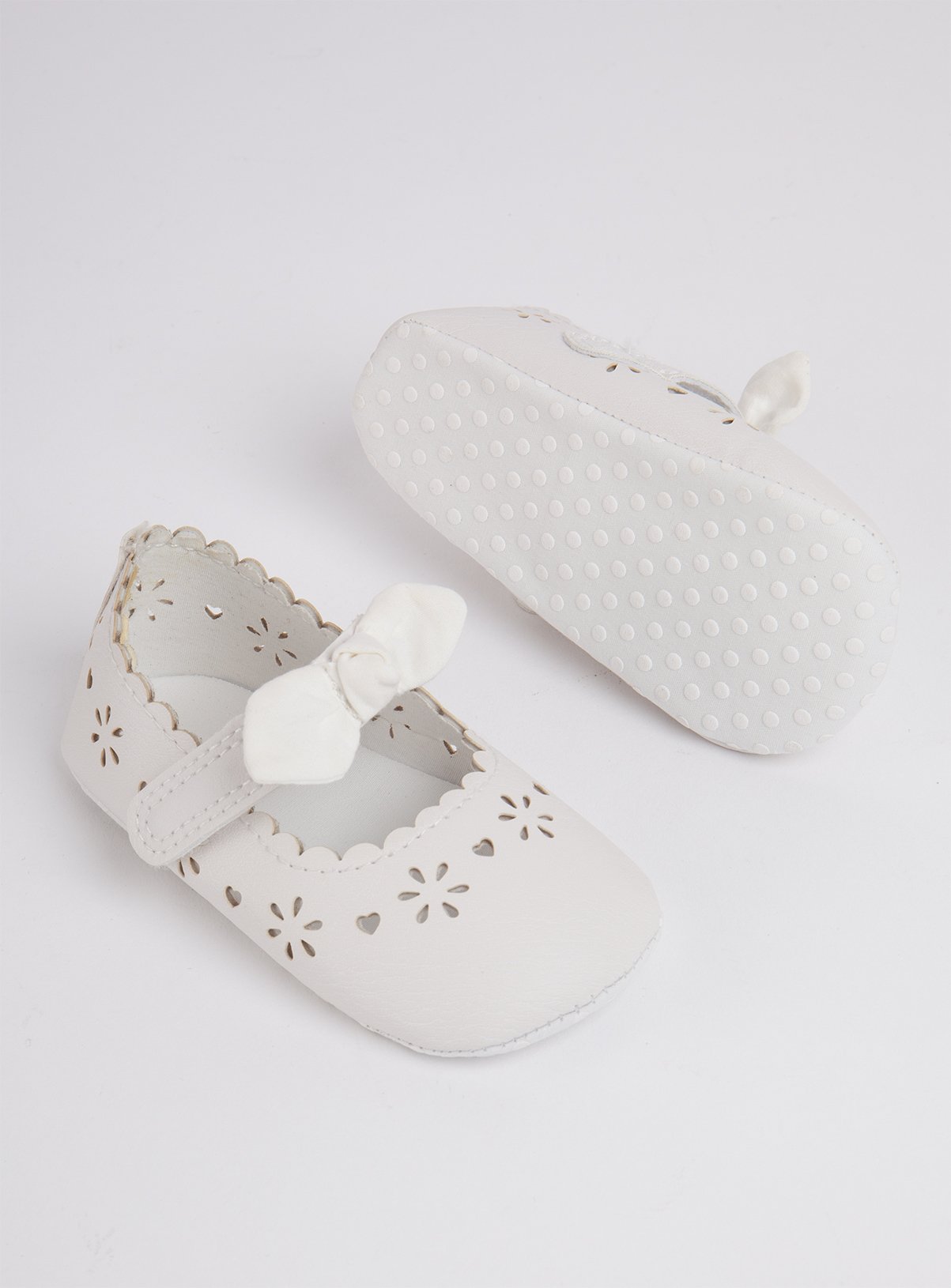 baby girl white ballet shoes