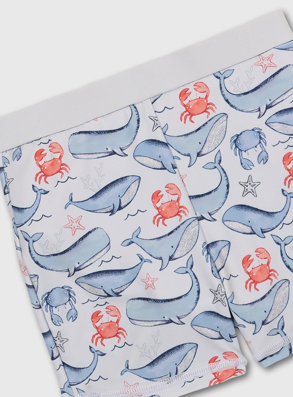 Blue Whale & Crab Print Swim Shorts Review