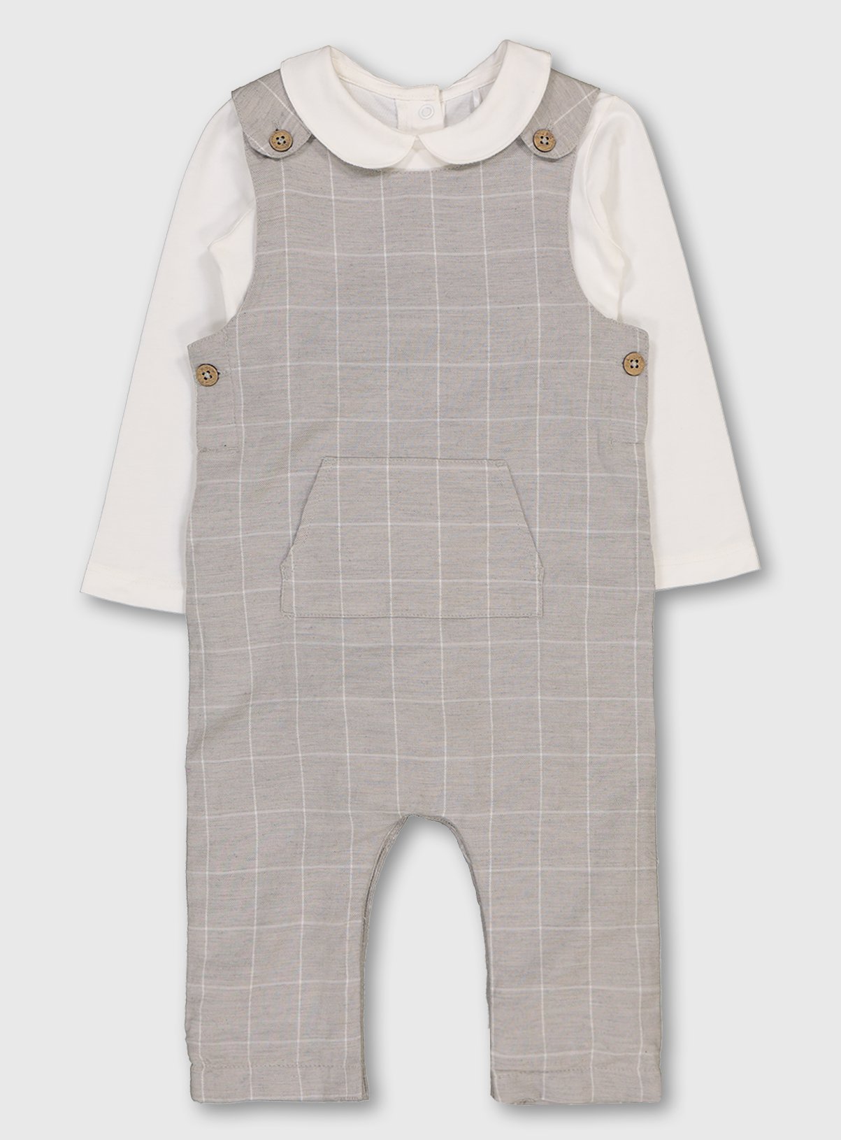 Grey Grid Romper & Cream Bodysuit Set Review