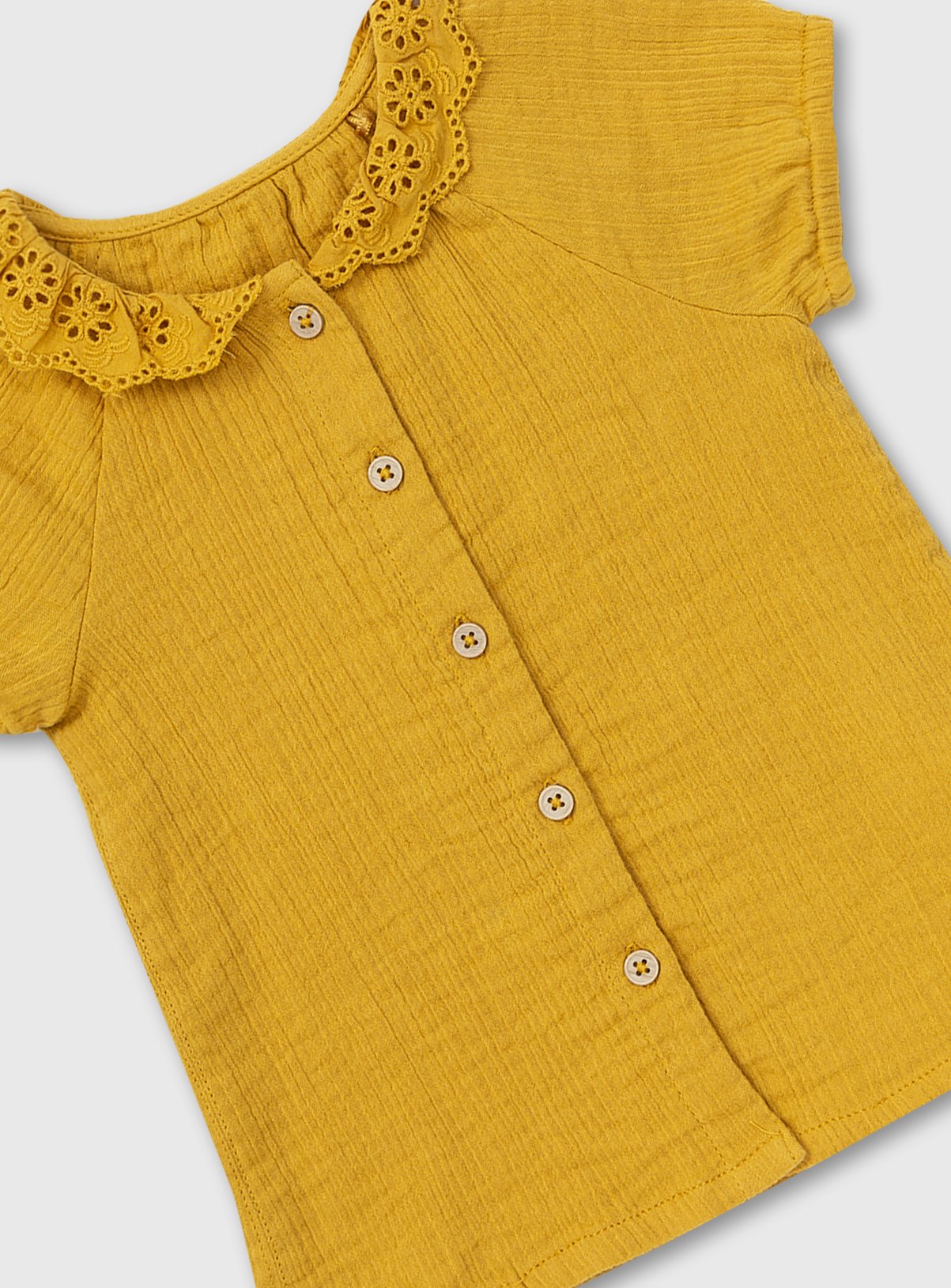 Mustard Woven Top Review