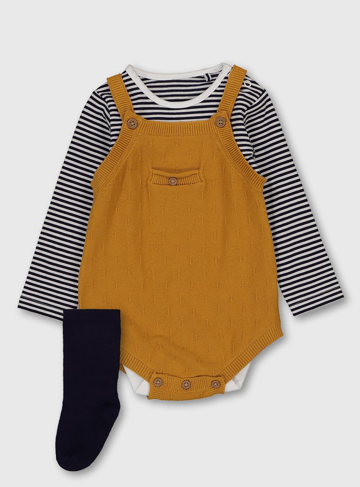 Mustard Bodysuit, Stripe Body & Socks Review