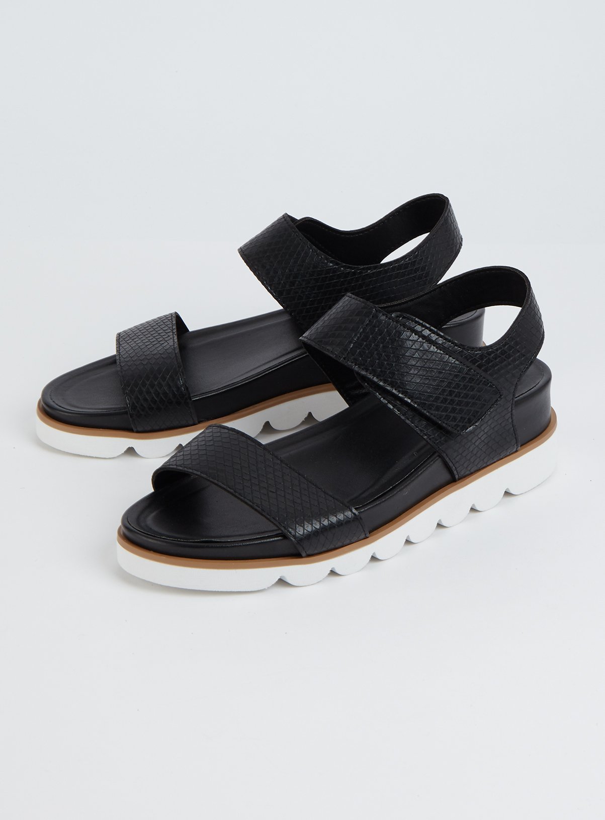 funky black sandals