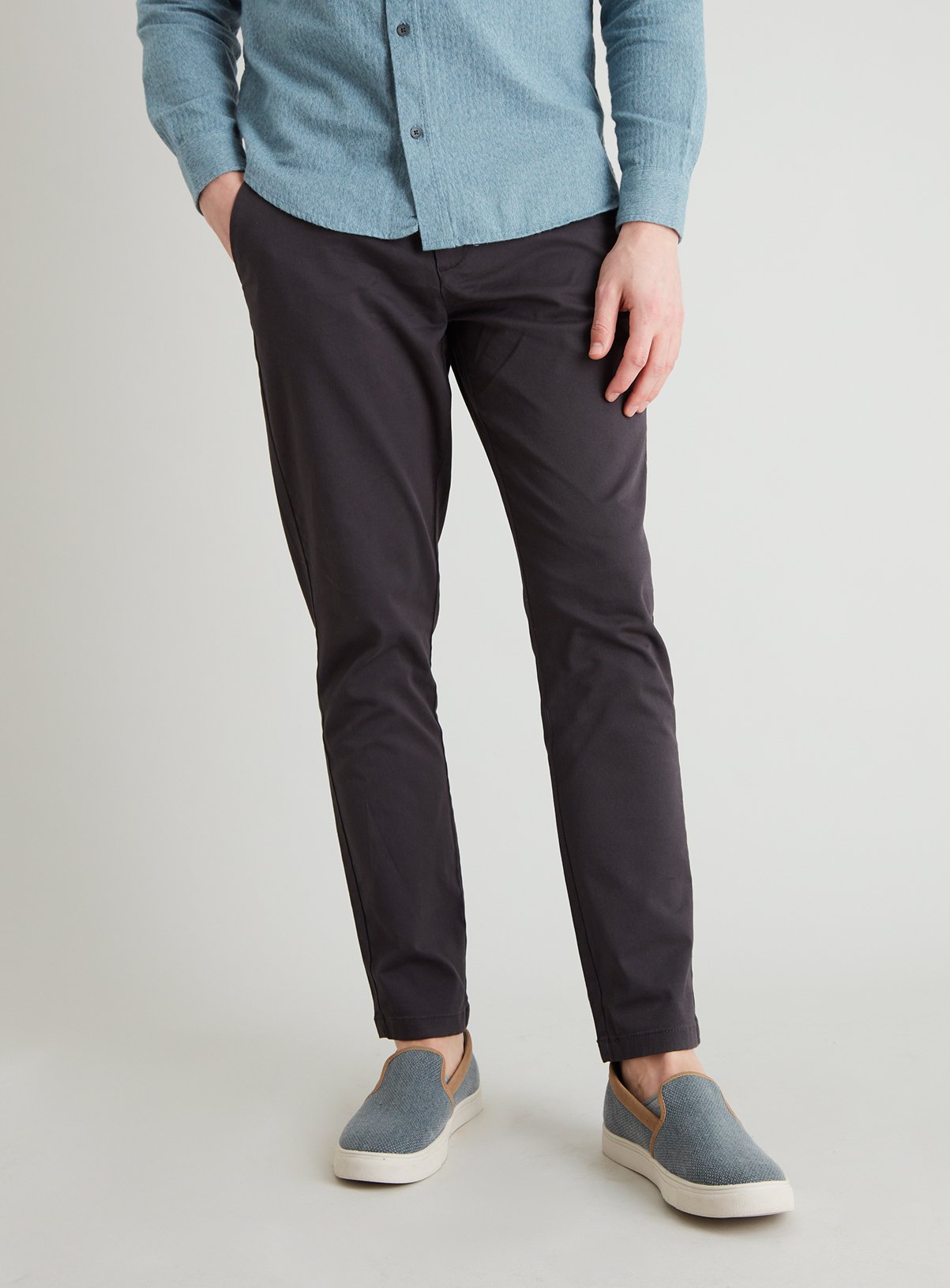 charcoal chinos