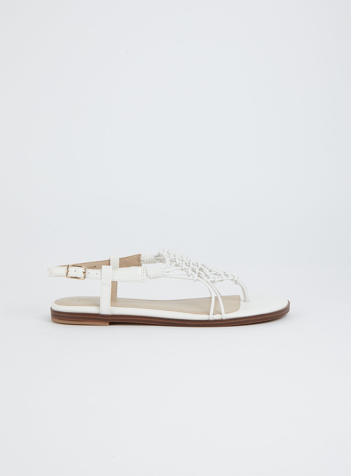 White Macrame Upper Toe Post Sandals Review