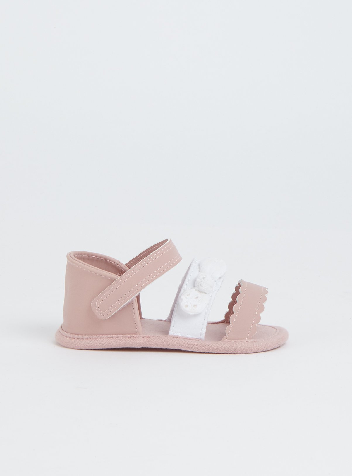 Pink & White Strap Sandals Review