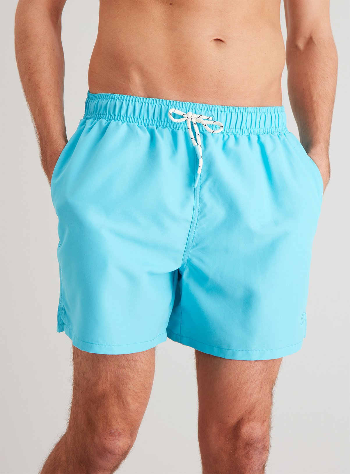 turquoise swim shorts