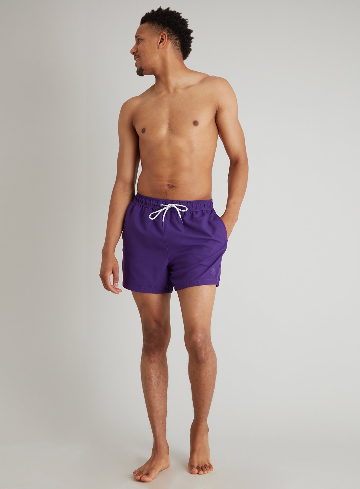 Purple Recycled Shortie Swim Shorts Review