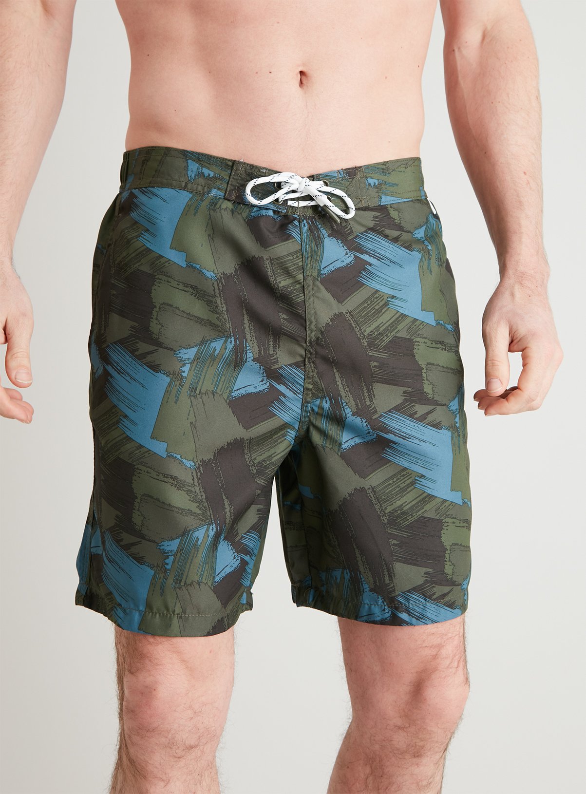 Khaki Camo Print Recycled Board Shorts Review