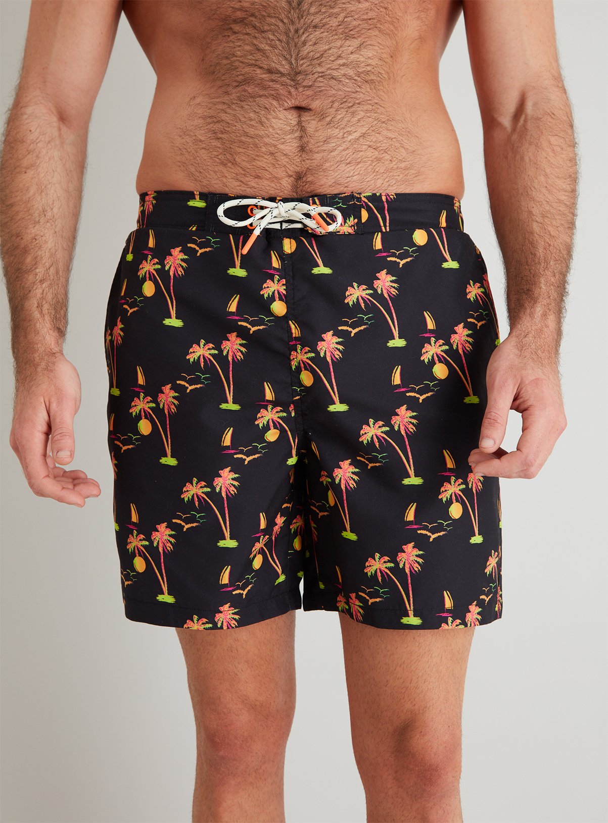 Neon Palm Print Recycled Board Shorts Review