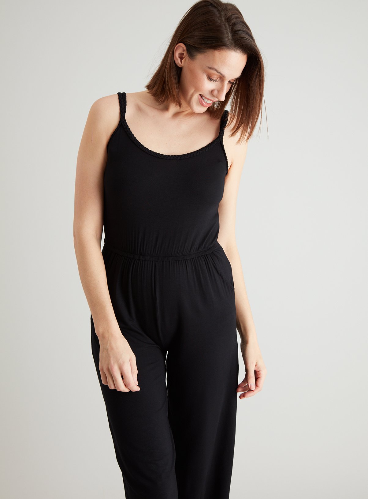 long sleeve high neck jumpsuit