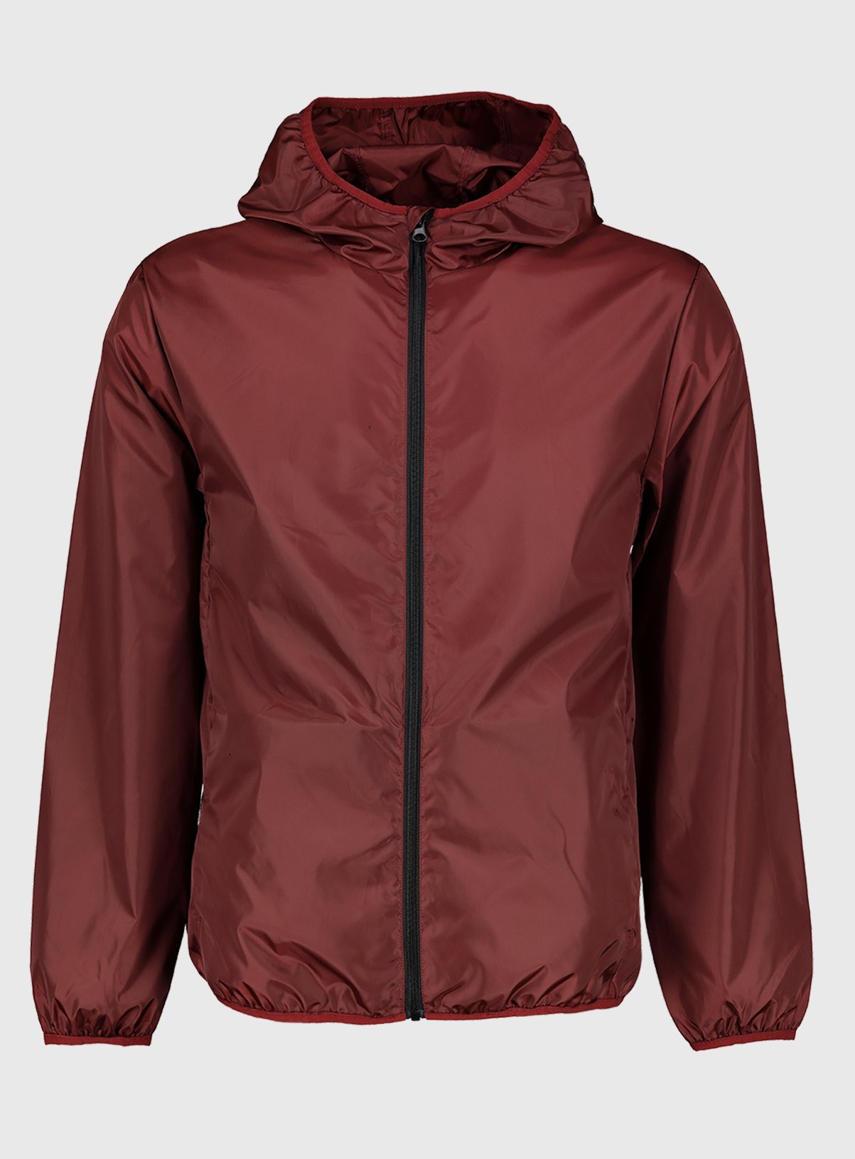 Burgundy Shower Resistant Hooded Mac Review