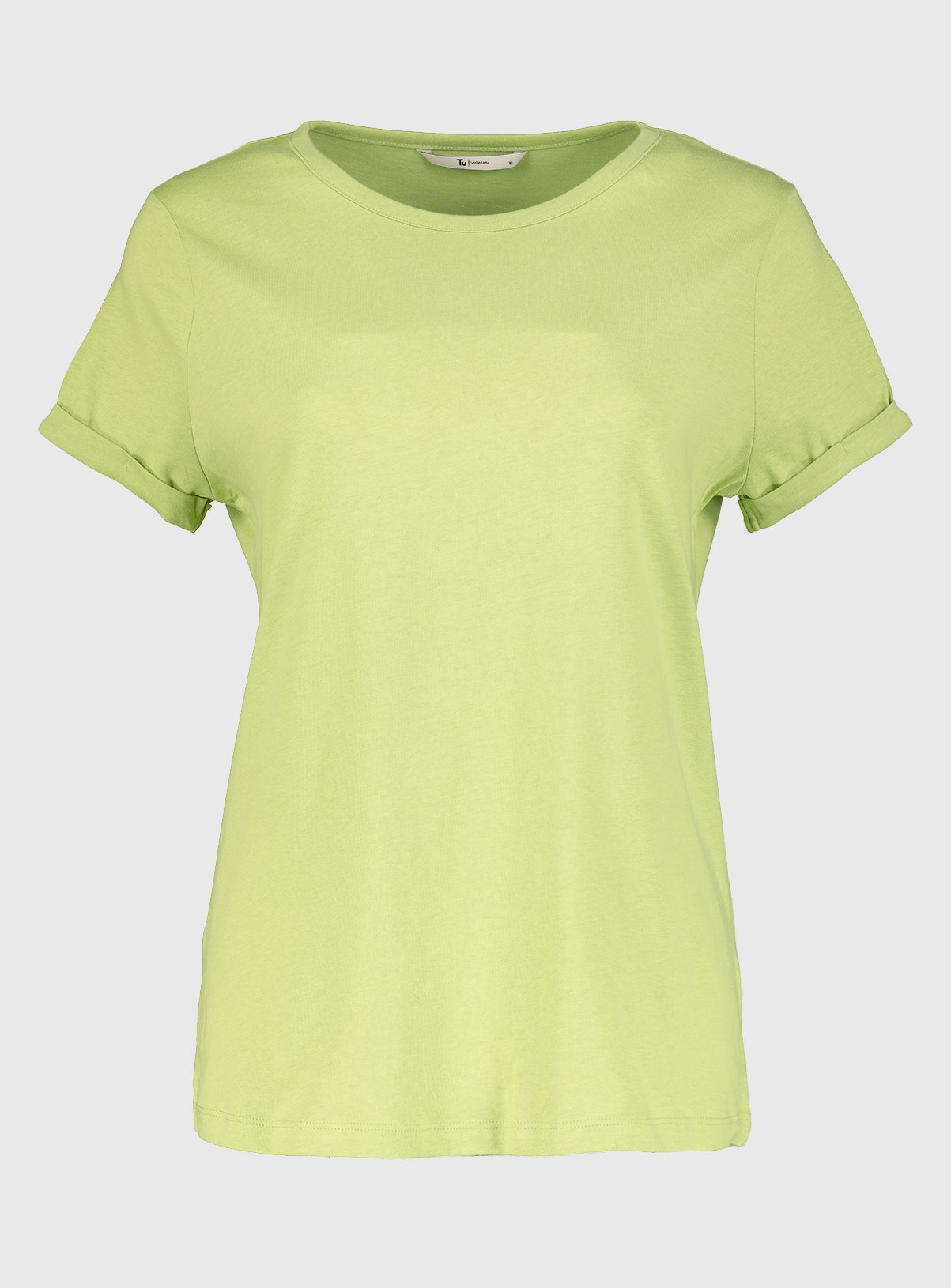 lime green crew neck