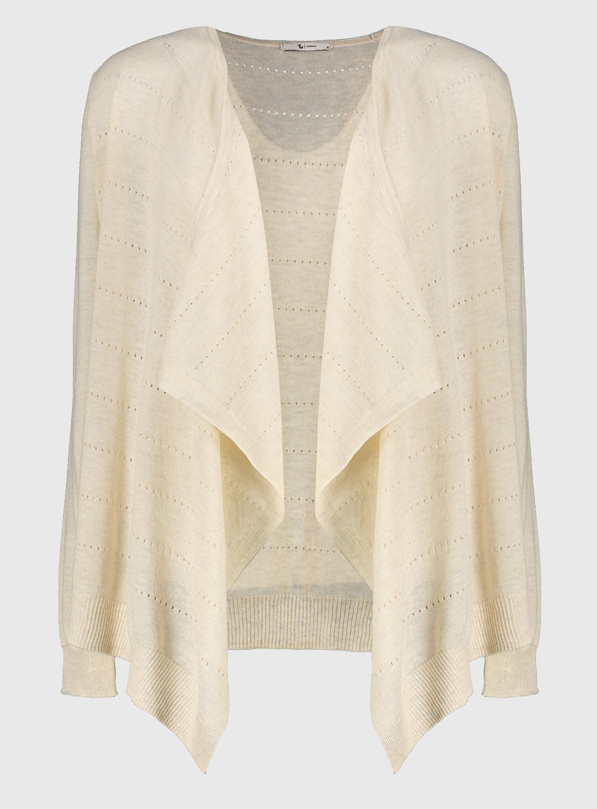 Oatmeal Waterfall Pointelle Cardigan Review