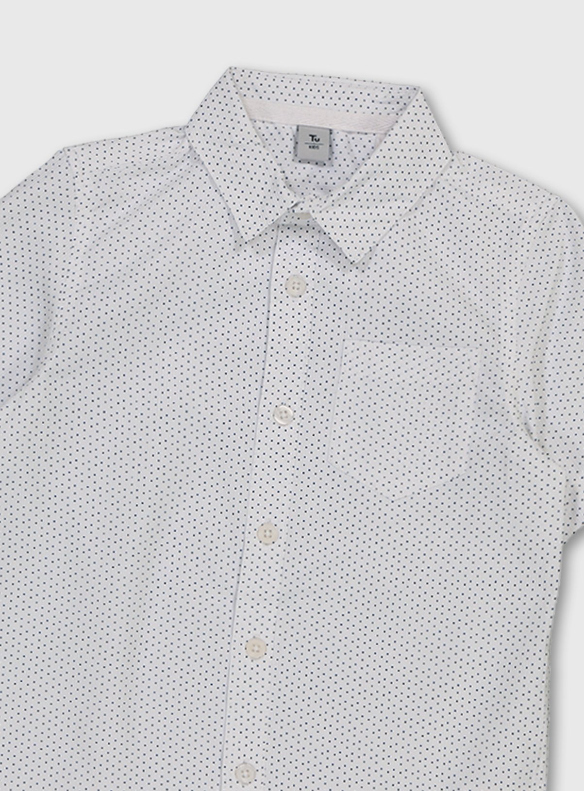 White Micro Print Formal Shirt Review