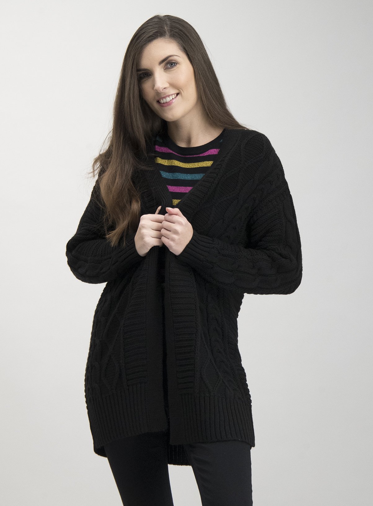 tu black cardigan