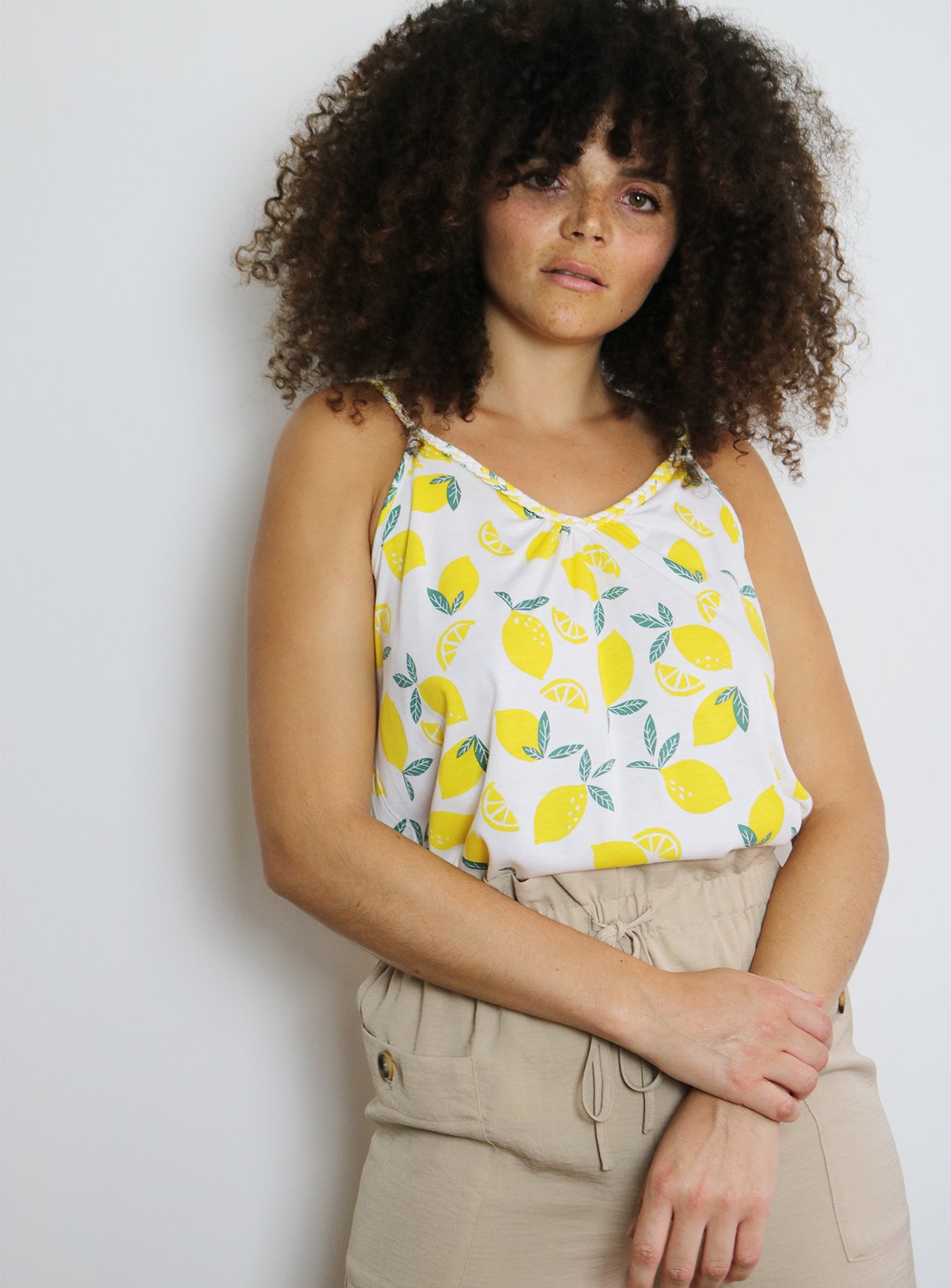 lemon camisole top